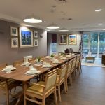 A household dining room at Castle Brook