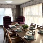Town lifestyle dining room and lounge at Dewar Close
